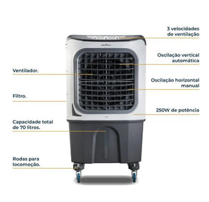 CLIMATIZADOR DE AR BCL70 4 EM 1 70L 220V BRITÂNIA