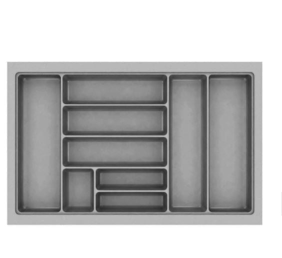 DIVISÃO DE TALHERES 740X480X50MM CINZA BRILHANTE 0706-CZ CANGO