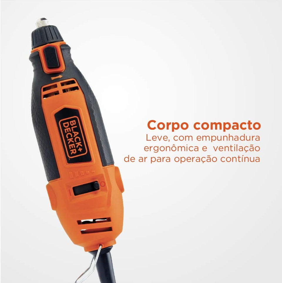 MICRO RETÍFICA RT18KA-B2 180W COM CONTROLE DE TORQUE 220V BLACK & DECKER