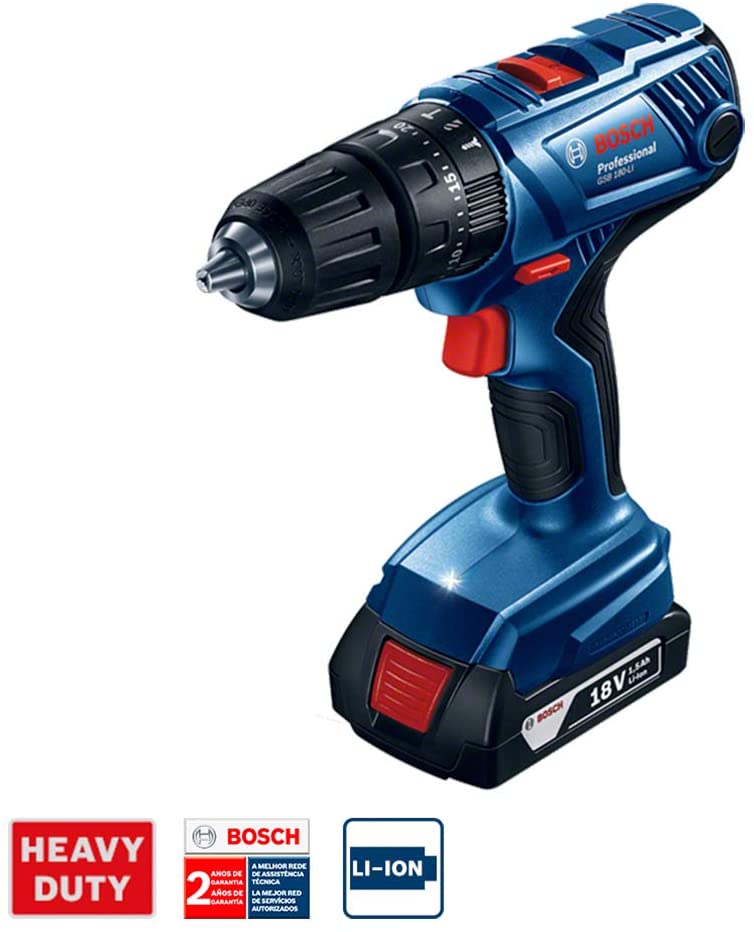 PARAFUSADEIRA E FURADEIRA DE IMPACTO 18V GSB180LI 06019F83E4 BOSCH