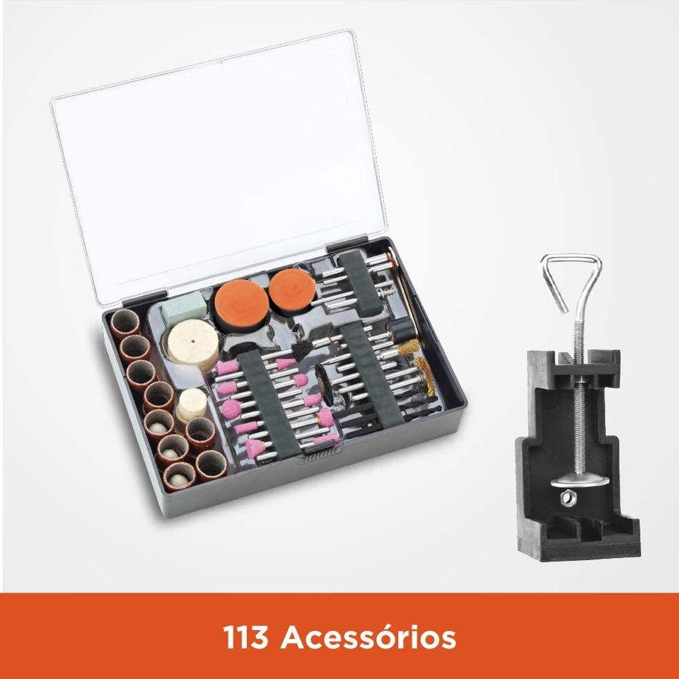 MICRO RETÍFICA RT18KA-B2 180W COM CONTROLE DE TORQUE 220V BLACK & DECKER