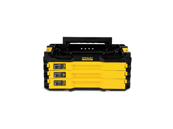 KIT CAIXA DE FERRAMENTAS MECÂNICAS COM 203 PEÇAS STMT17993-LA STANLEY