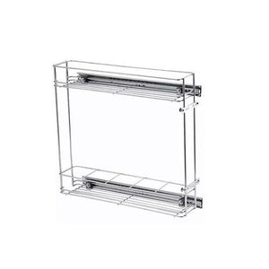 PORTA GARRAFAS LATERAL SLIM 125X435X475MM 2059 CROMADO SCHMITT