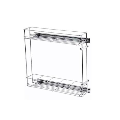 PORTA GARRAFAS LATERAL SLIM 125X435X475MM 2059 CROMADO SCHMITT