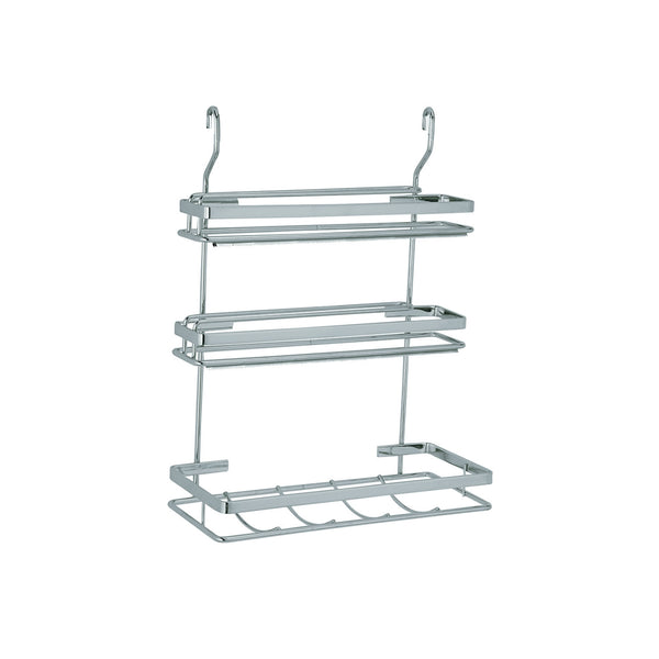 PORTA ROLOS TRIPLO COM SERRILHA CROMADO 2022 SCHMITT