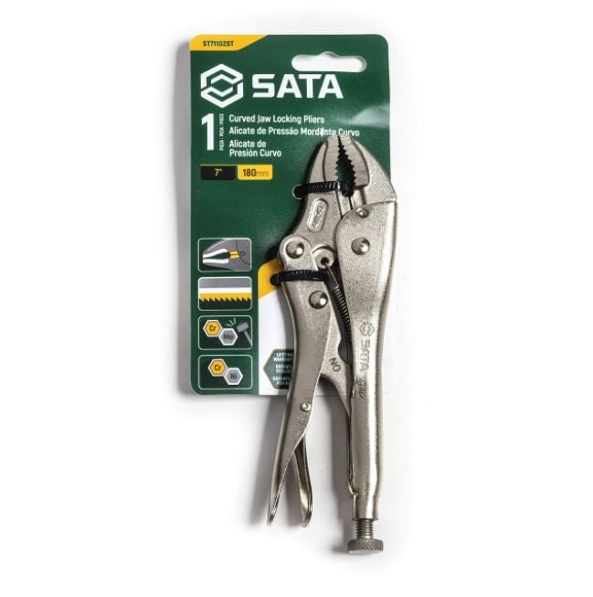 ALICATE DE PRESSÃO CURVO SATA 07" ST71102ST SATA