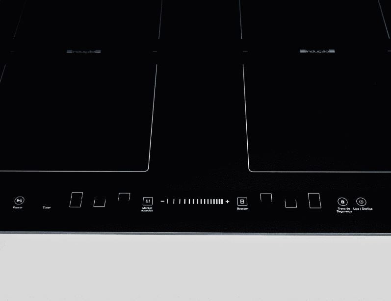 FOGÃO COOKTOP FISCHER 4Q SMARTZONE INDUÇÃO MESA VITROCERÂMICA 220V 29850.71205