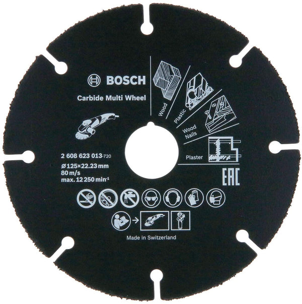 DISCO DE CORTE MULTIMATERIAL PARA ESMERILHADEIRA 125MM 2608623013 BOSCH