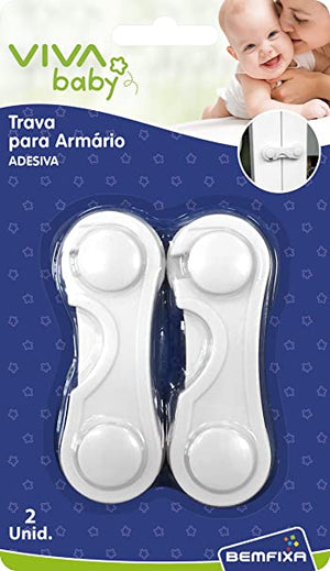 TRAVA PARA ARMÁRIO ADESIVO 5168 BEMFIXA