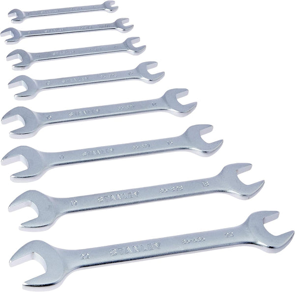 JOGO DE CHAVES FIXAS DO 9 A 22 EM MILÍMETROS 86-072 COM 8 PEÇAS STANLEY