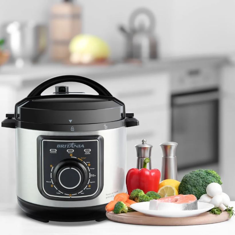 PANELA DE PRESSÃO BRITÂNIA BPP01PI MULTIFUNCIONAL 3L 220V