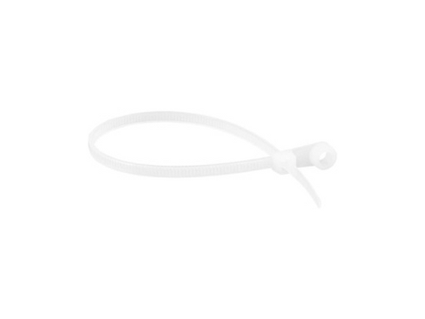 ABRAÇADEIRA DE NYLON BRANCA P/PARAFUSO 200X3,6 COM 100 PEÇAS 2815200036 VONDER