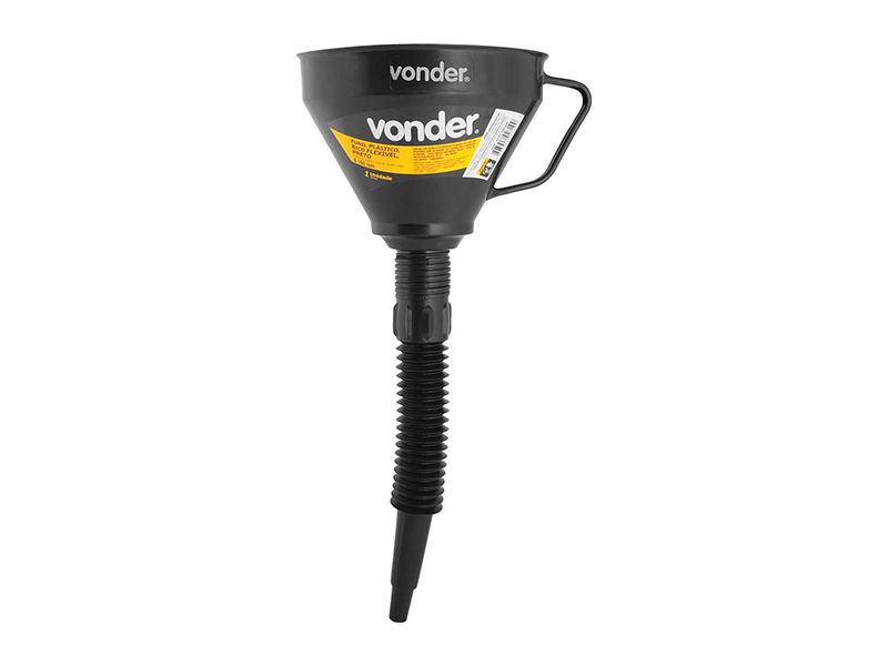 FUNIL PLÁSTICO PRETO BICO FLEXÍVEL 165MM 5167100000 VONDER