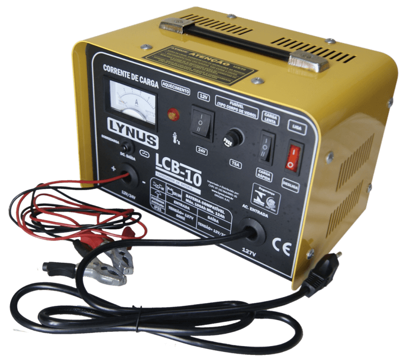 CARREGADOR DE BATERIA PORTATIL LCB-10 220V LYNUS