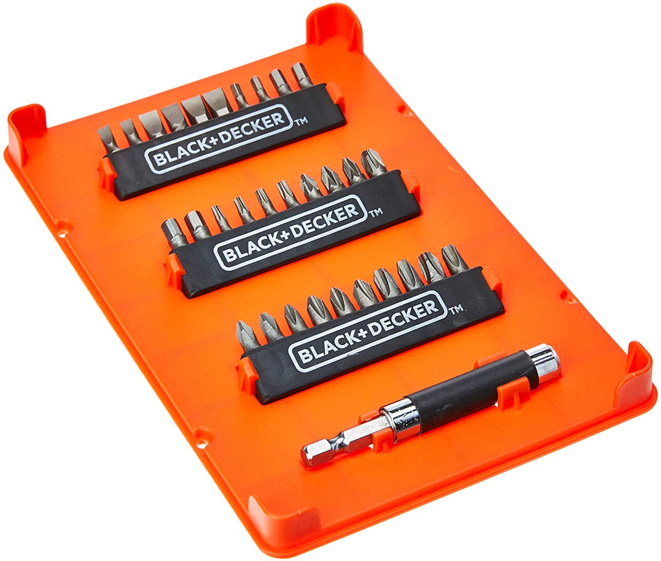 KIT PARAFUSADEIRA SEM FIO 12V LD12SC COM 31 ACESSÓRIOS E MALETA BLACK & DECKER