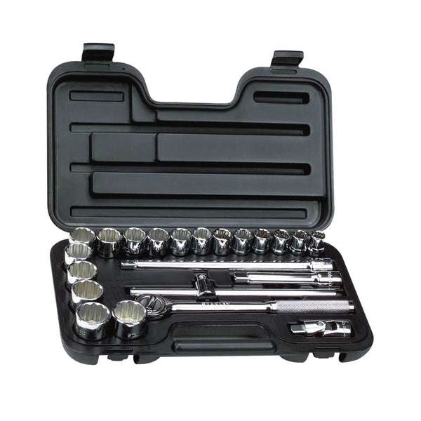 JOGO DE SOQUETE ESTRIADO 23 PEÇAS 86-531 STANLEY