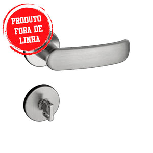 FECHADURA BANHEIRO MADRID ROSETA CROMADO ACETINADO 506/80B CRA PADO