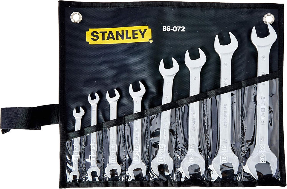 JOGO DE CHAVES FIXAS DO 9 A 22 EM MILÍMETROS 86-072 COM 8 PEÇAS STANLEY