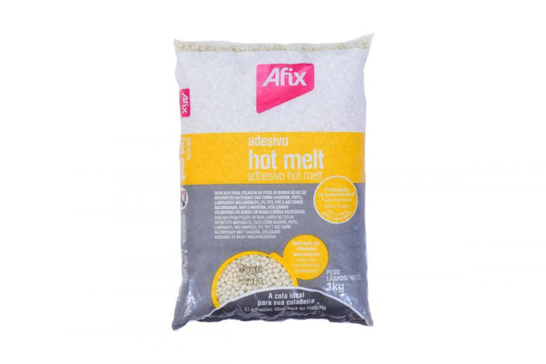 ADESIVO GRANULADO HOT MELT BEGE 1KG 1824 AFIX
