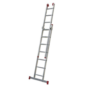 ESCADA EXTENSIVA EM ALUMÍNIO 3EM1 7X2 DEGRAUS ESC0616 BOTAFOGO