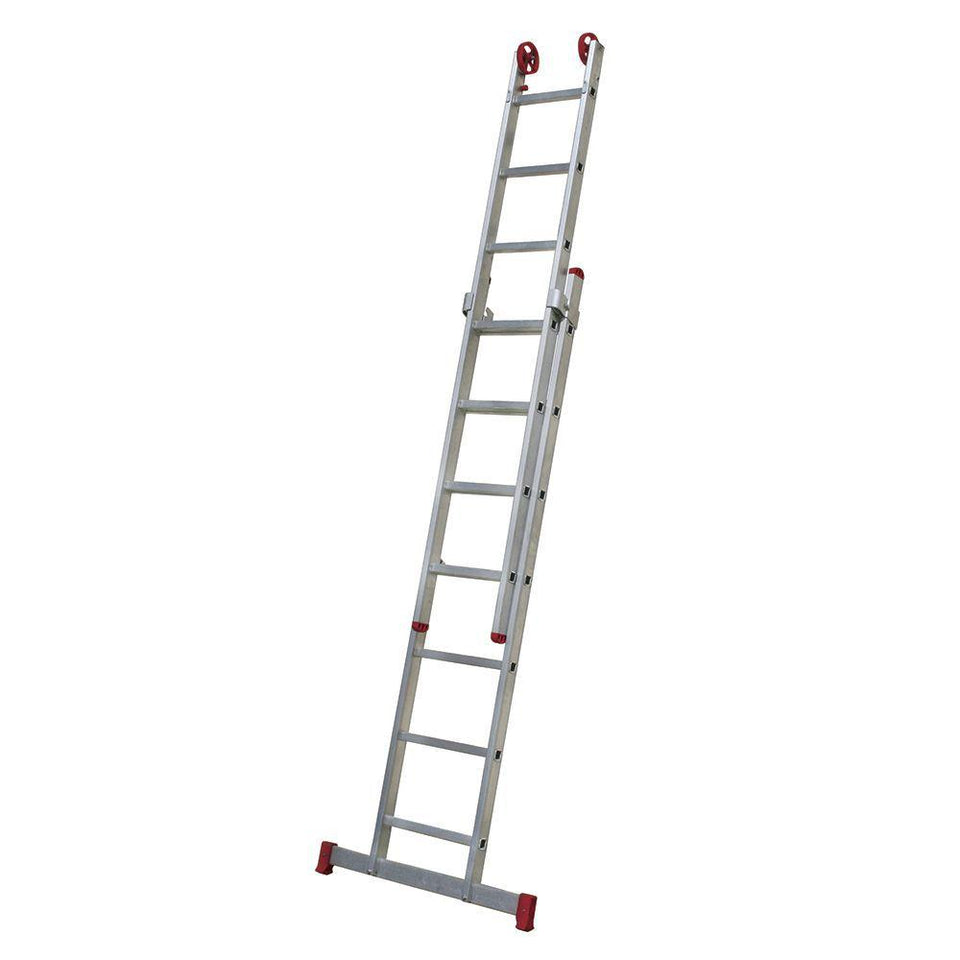 ESCADA EXTENSIVA EM ALUMÍNIO 3EM1 7X2 DEGRAUS ESC0616 BOTAFOGO