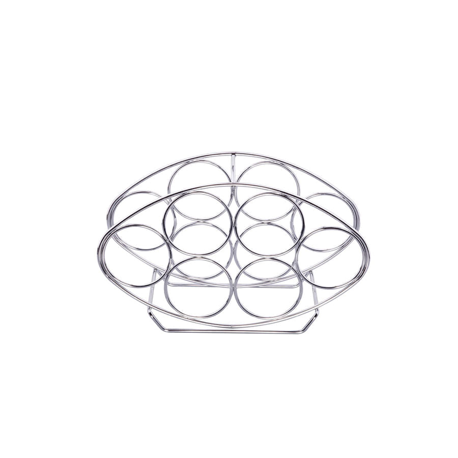 ADEGA OVAL PARA 6 GARRAFAS CROMADA 1126 SCHMITT