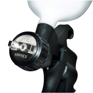 PISTOLA DE PINTURA TIPO GRAVIDADE  STYLO PLUS 0.8MM PRETA ARPREX