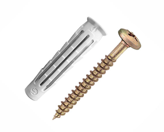 CONJUNTO PARAFUSO COM BUCHA PANELA 08MM 4 PEÇAS 3732 BEMFIXA