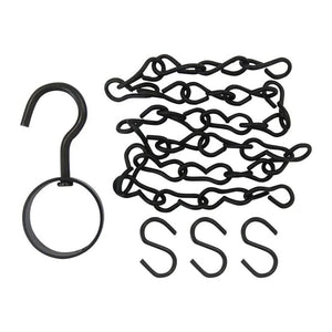 CORRENTE COM GANCHO GIRATÓRIO 46CM PRETO 5242 BEMFIXA