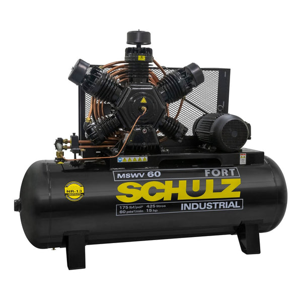 COMPRESSOR FORT MSWV 60/425 - 60 PCM 425 LITROS 15 HP TRIFÁSICO SCHULZ