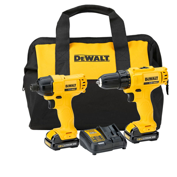 KIT FURADEIRA/PARAFUSADEIRA DE IMPACTO 12V MAX DCK199C2-BR DEWALT