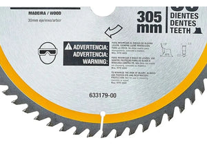 DISCO DE SERRA CIRCULAR 12" 305X30MM 60 DENTES PARA MADEIRA DWA03140 DEWALT