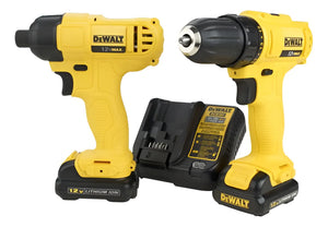 KIT FURADEIRA E PARAFUSADEIRA DE IMPACTO12V 2 BATERIAS DCK201C2-BR DEWALT