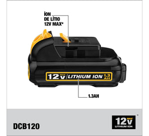 KIT FURADEIRA E PARAFUSADEIRA DE IMPACTO12V 2 BATERIAS DCK201C2-BR DEWALT