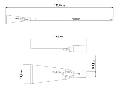 CAVADEIRA RETA COM CABO 120CM 77553545 TRAMONTINA