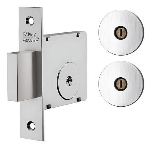 FECHADURA TETRA CHAVE CROMADO 140 R68 SM PAPAIZ