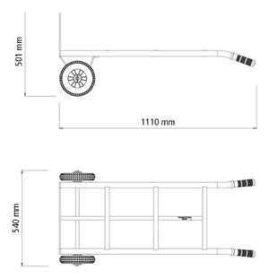 CARRINHO DE MÃO DE CARGAS ARMAZÉM ATÉ 180KG 77753235 TRAMONTINA