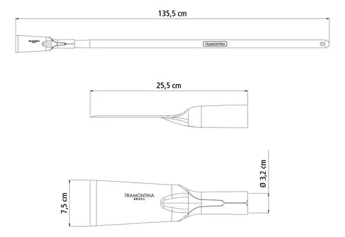 CAVADEIRA RETA COM CABO 77553515 TRAMONTINA