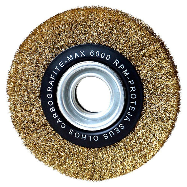 ESCOVA DE AÇO CIRCULAR ONDULADA 6X3/4" 012257612 CARBOGRAFITE