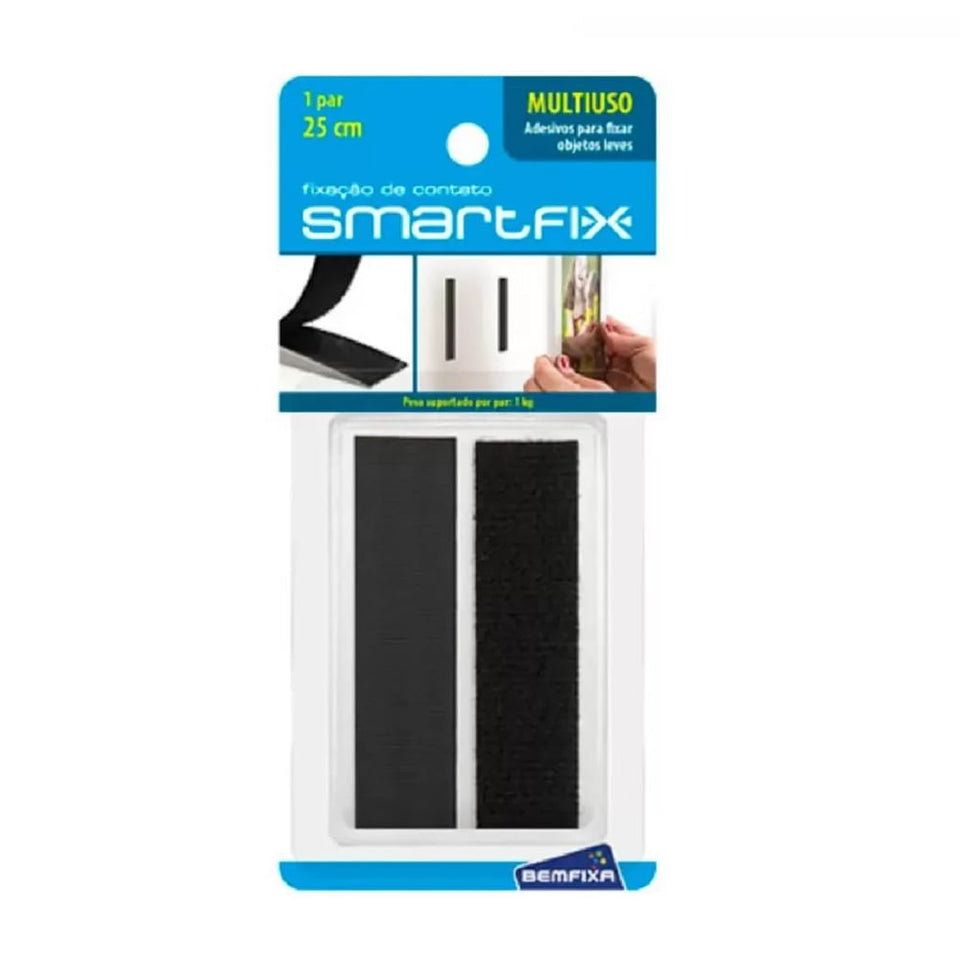 FITA SMARTFIX QUADRADA 25X25CM PRETA 5104 BEMFIXA