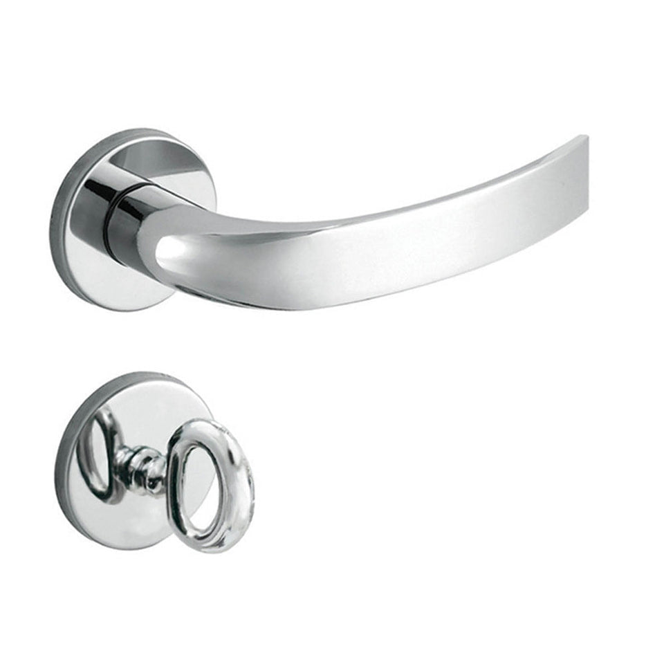 FECHADURA BANHEIRO COPA ROSETA CROMADO ACETINADO 962/80B CRA PADO