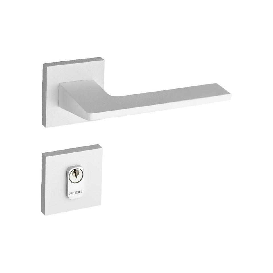 FECHADURA EXTERNA SARA ROSETA BRANCO TEXTURA 502/90E BRT PADO