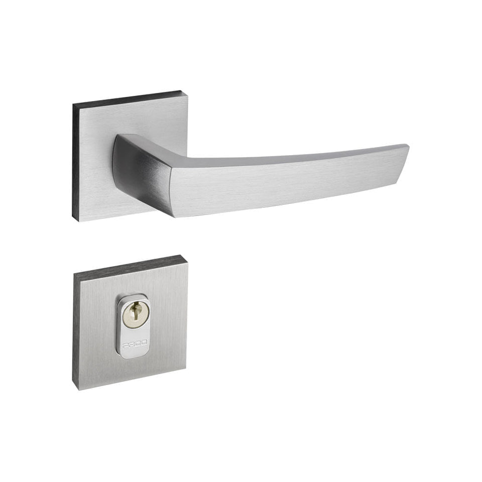 FECHADURA EXTERNA SEATTLE ROSETA CROMADO ACETINADO 115/90E CRA PADO