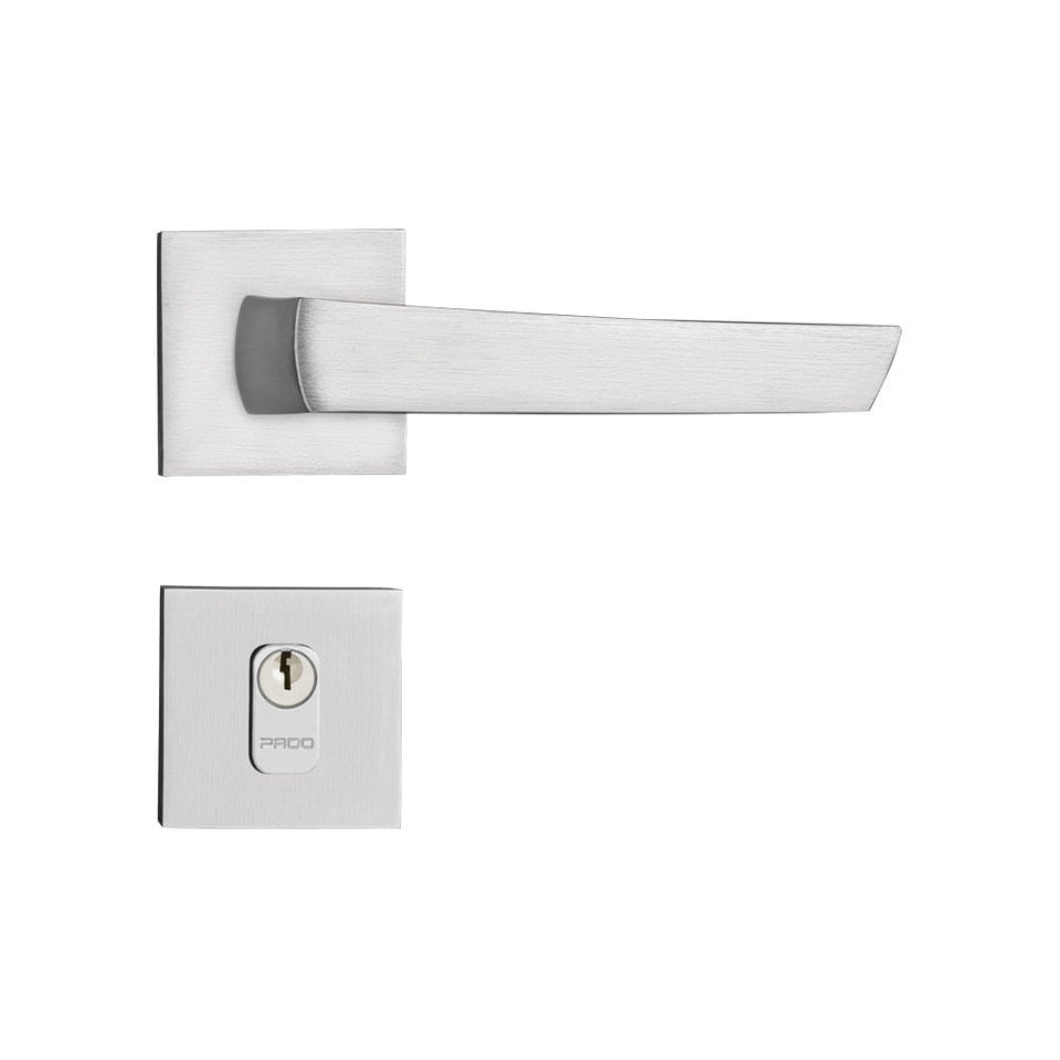 FECHADURA EXTERNA SEATTLE ROSETA CROMADO ACETINADO 115/90E CRA PADO