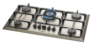 FOGÃO COOKTOP 5Q TC GÁS MESA 23678.54121 INOX BIVOLT FISCHER