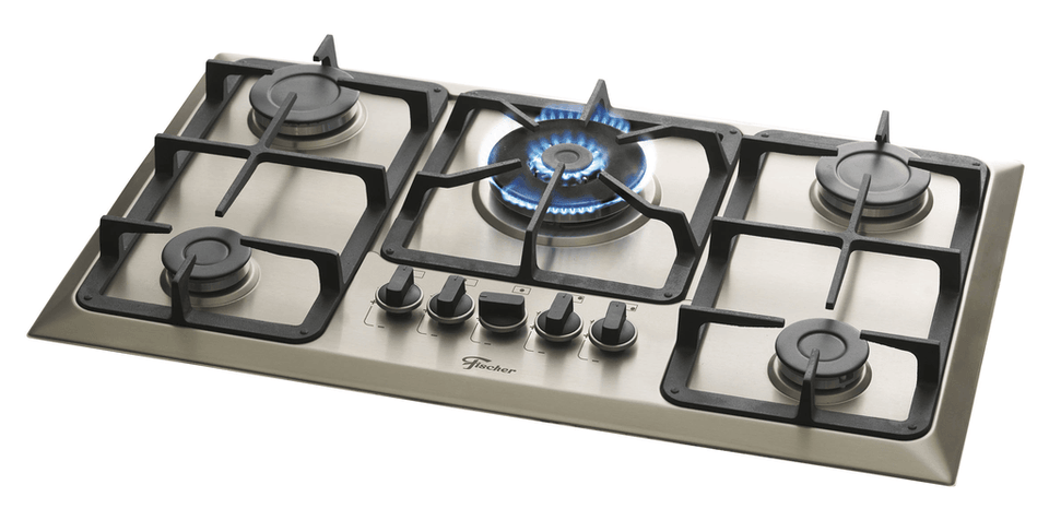 FOGÃO COOKTOP 5Q TC GÁS MESA 23678.54121 INOX BIVOLT FISCHER