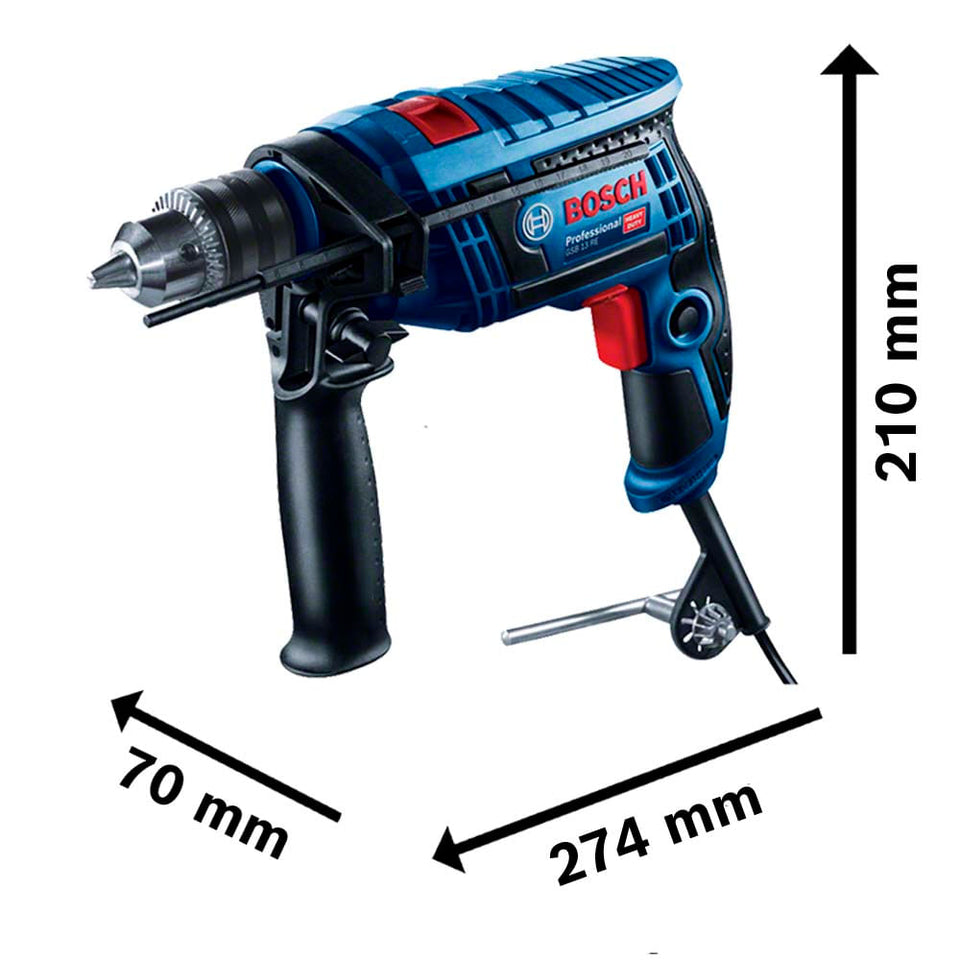 FURADEIRA DE IMPACTO 1/2" GSB13RE SEM MALETA 060123D5E0 650W 220V BOSCH