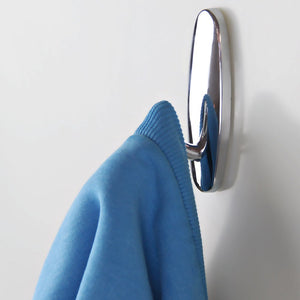 CONJUNTO GANCHOS ADESIVO CROMADO MÉDIO 2 PEÇAS 4910 BEMFIXA