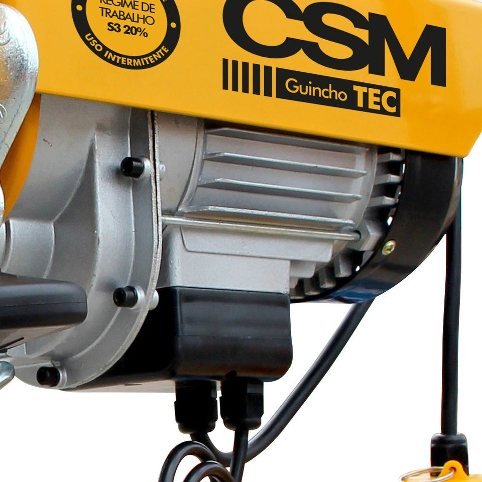 GUINCHO DE COLUNA ELÉTRICO TEC 600KG MONOFÁSICO 220V CSM