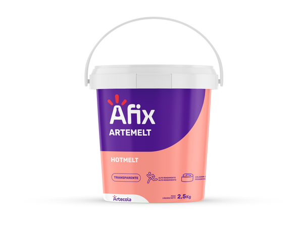 ADESIVO GRANULADO HOT MELT TRANSPARENTE  2.5KG AFIX